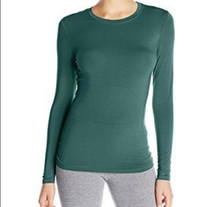 Cuddl Duds Forest Green Long Sleeve Shirt